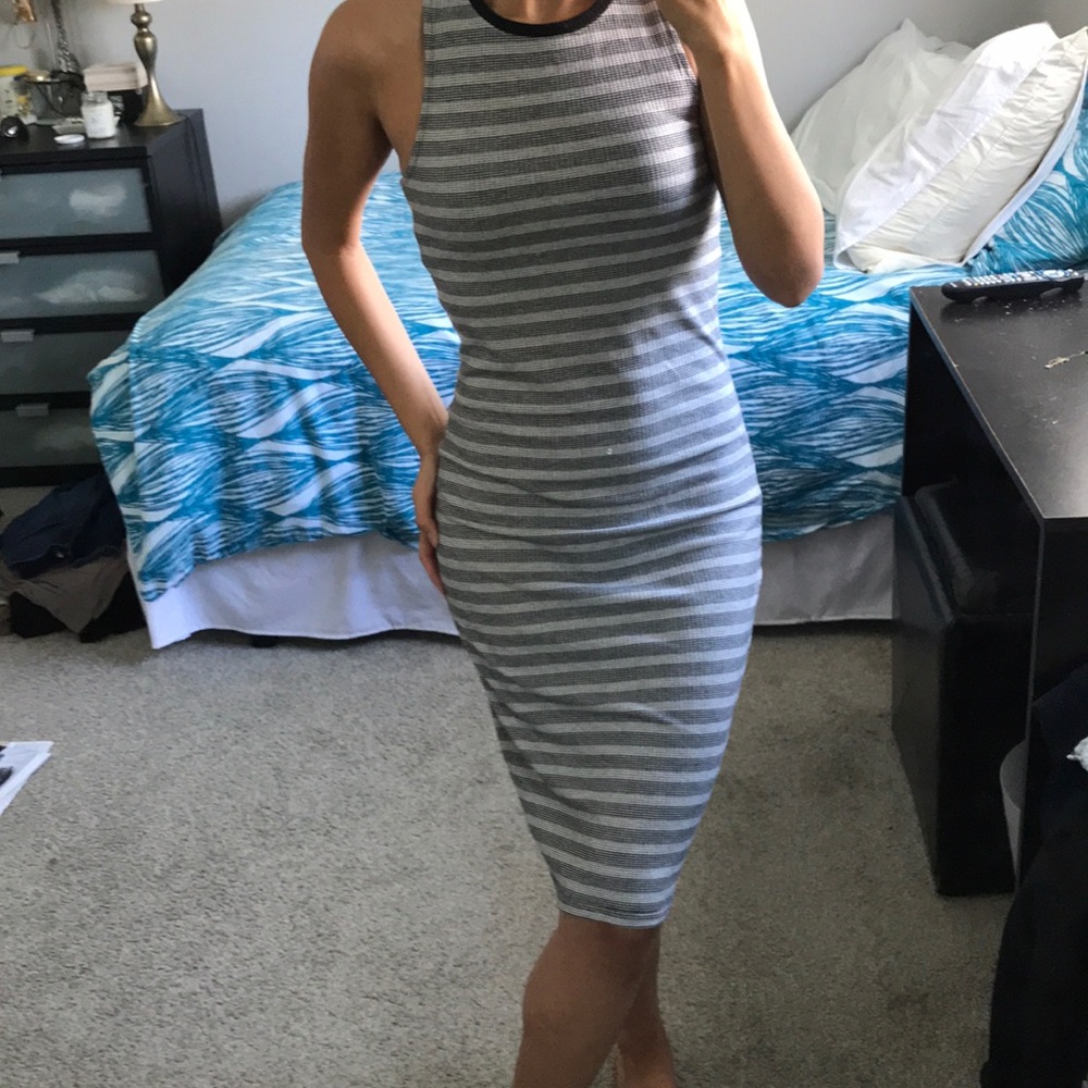 Striped Midi Dress